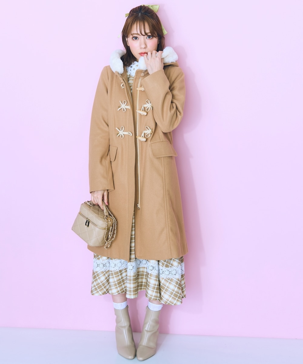 大きいサイズ＞レース切り替えチェックワンピース marun 通販【ニッセン】