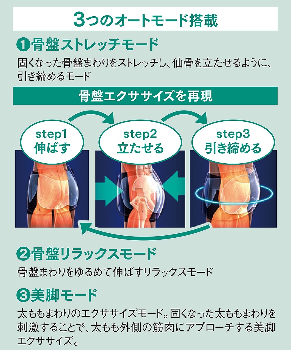 Micaco 骨盤ストレッチエアーベルト 通販【ニッセン】