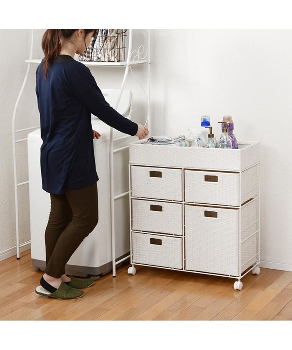 ラタン調のランドリーチェスト(多杯タイプ) 通販【ニッセン】