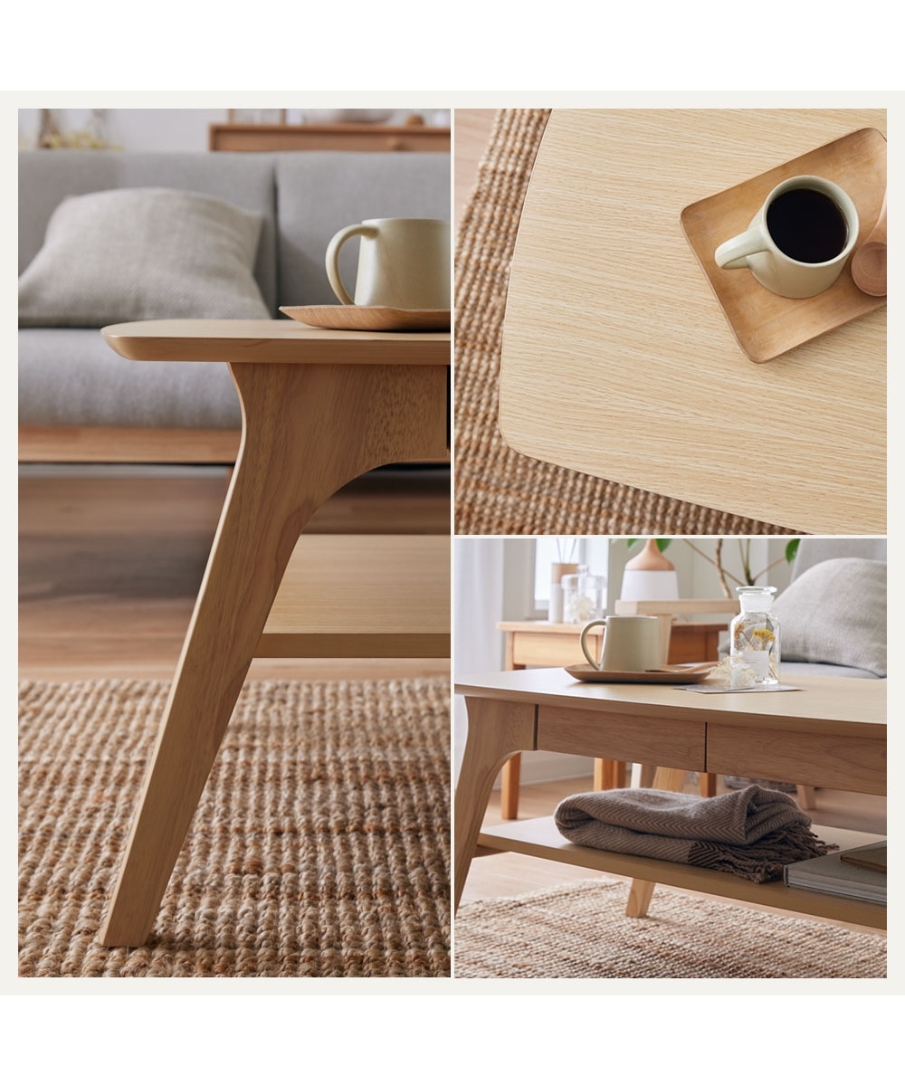 引き出し付き デザインリビングテーブル 通販【ニッセン】