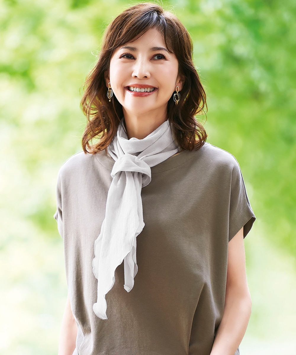 高島ちぢみ涼感UVカットストール 通販【ニッセン】