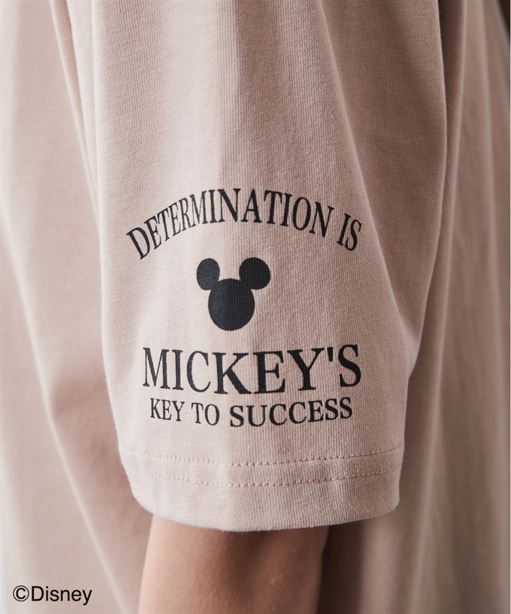 大きいサイズ＞/ディズニー ミッキーマウス/綿100％手書き風プリントT