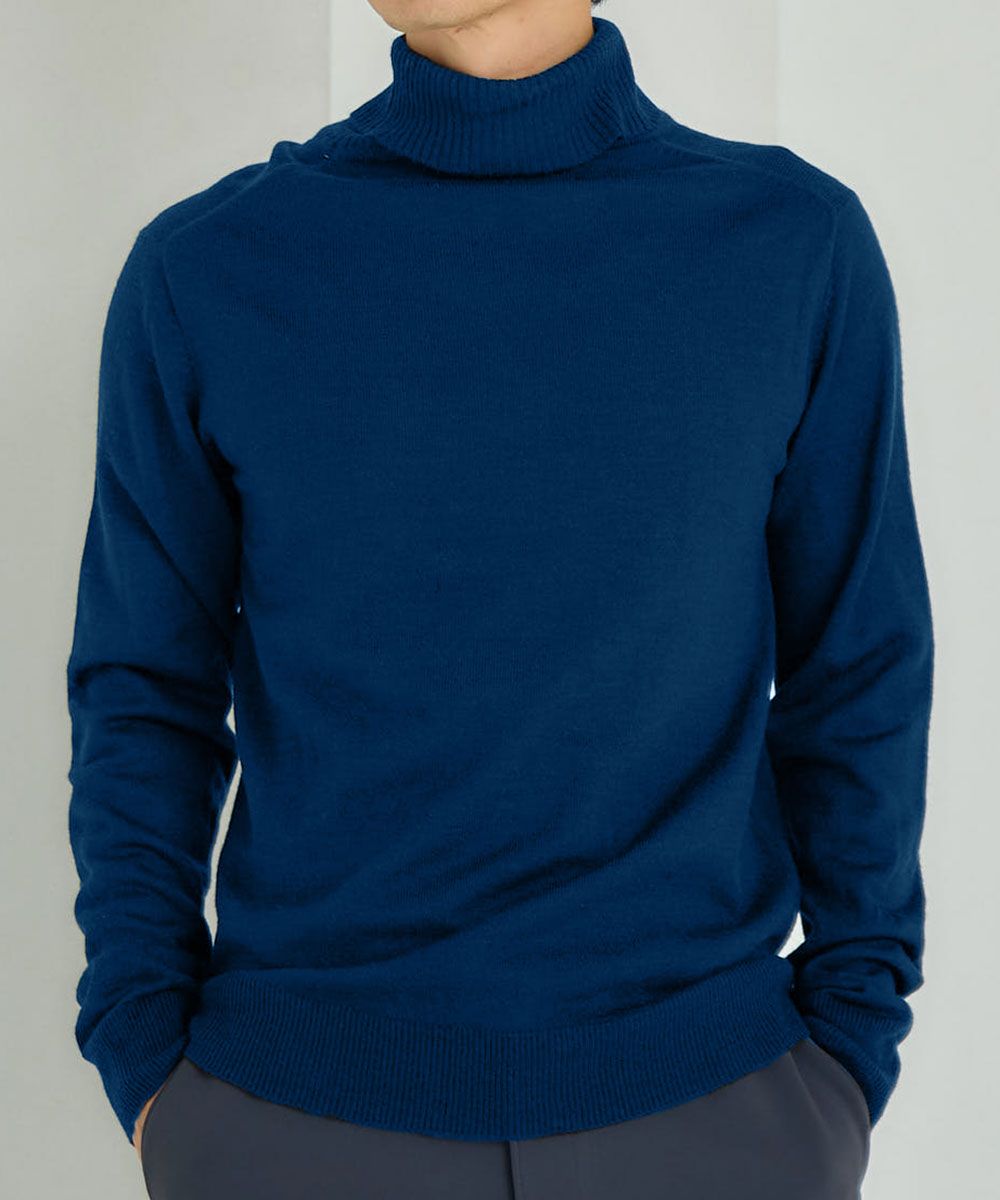 洗濯機で洗える薄手タートルネックセーター【大きいサイズ有】 通販