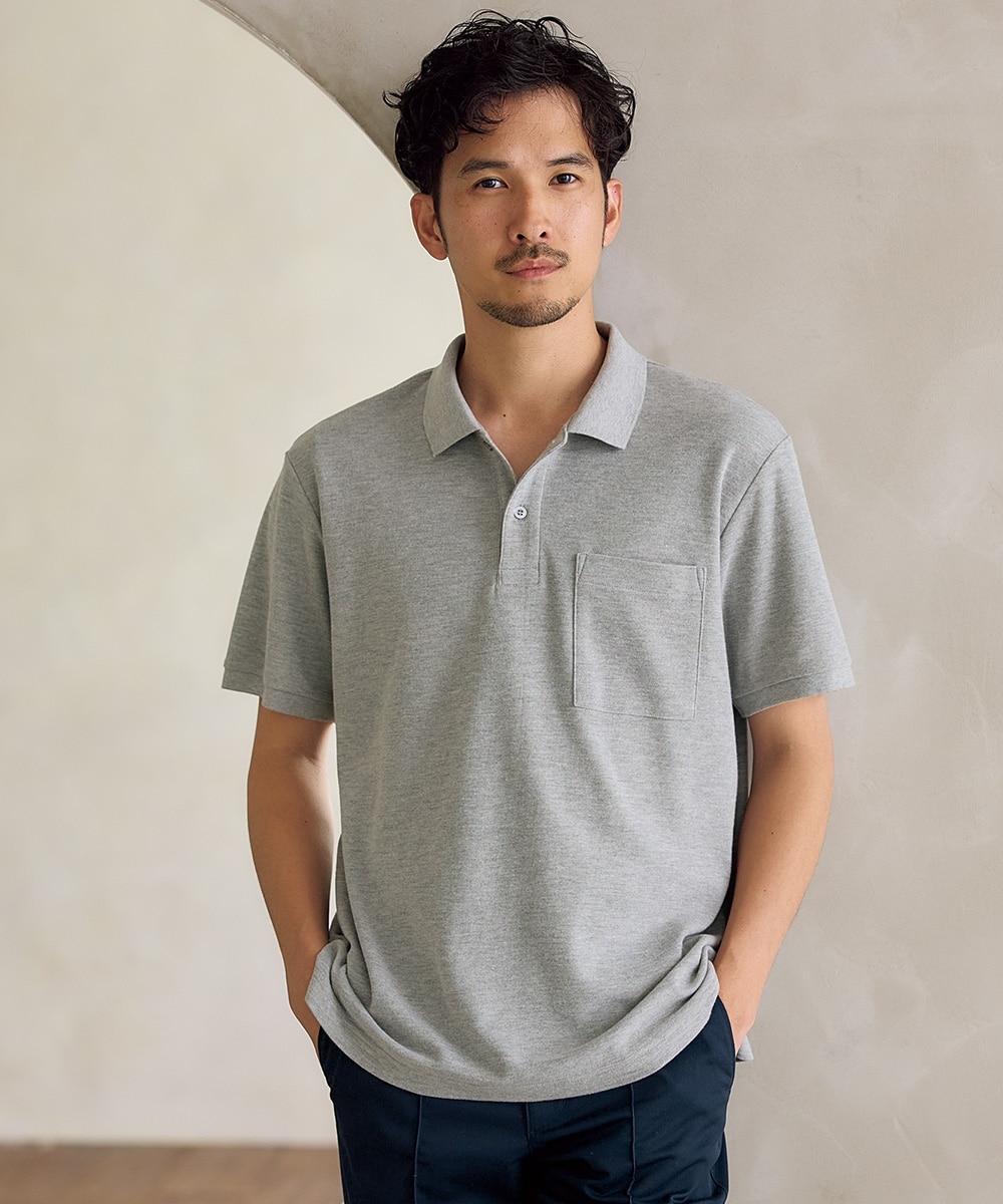 半袖カノコポケット付ポロシャツ【大きいサイズ有】 通販【ニッセン】