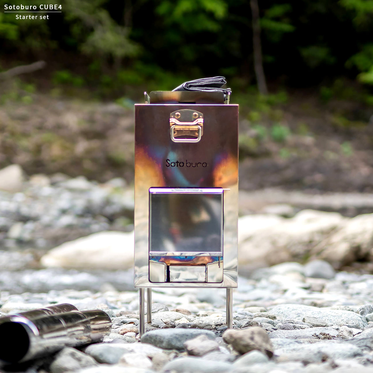 SaunaSelf テントサウナ4人用+タープセット オプション薪ストーブ