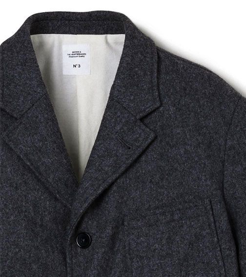 4B MORNING TAYLOR JKT MILLING'MICHAEL' ウールジャケット-ベドウィン