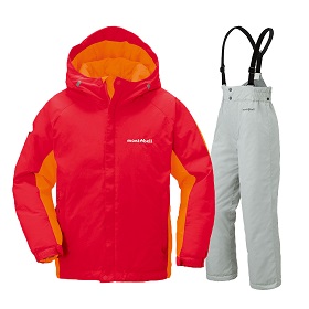 montbell/モンベル/パウダーライトジャケット上下セット Kid's