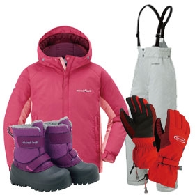 montbell/モンベル/パウダーベビーカバーオール オレンジのレンタル