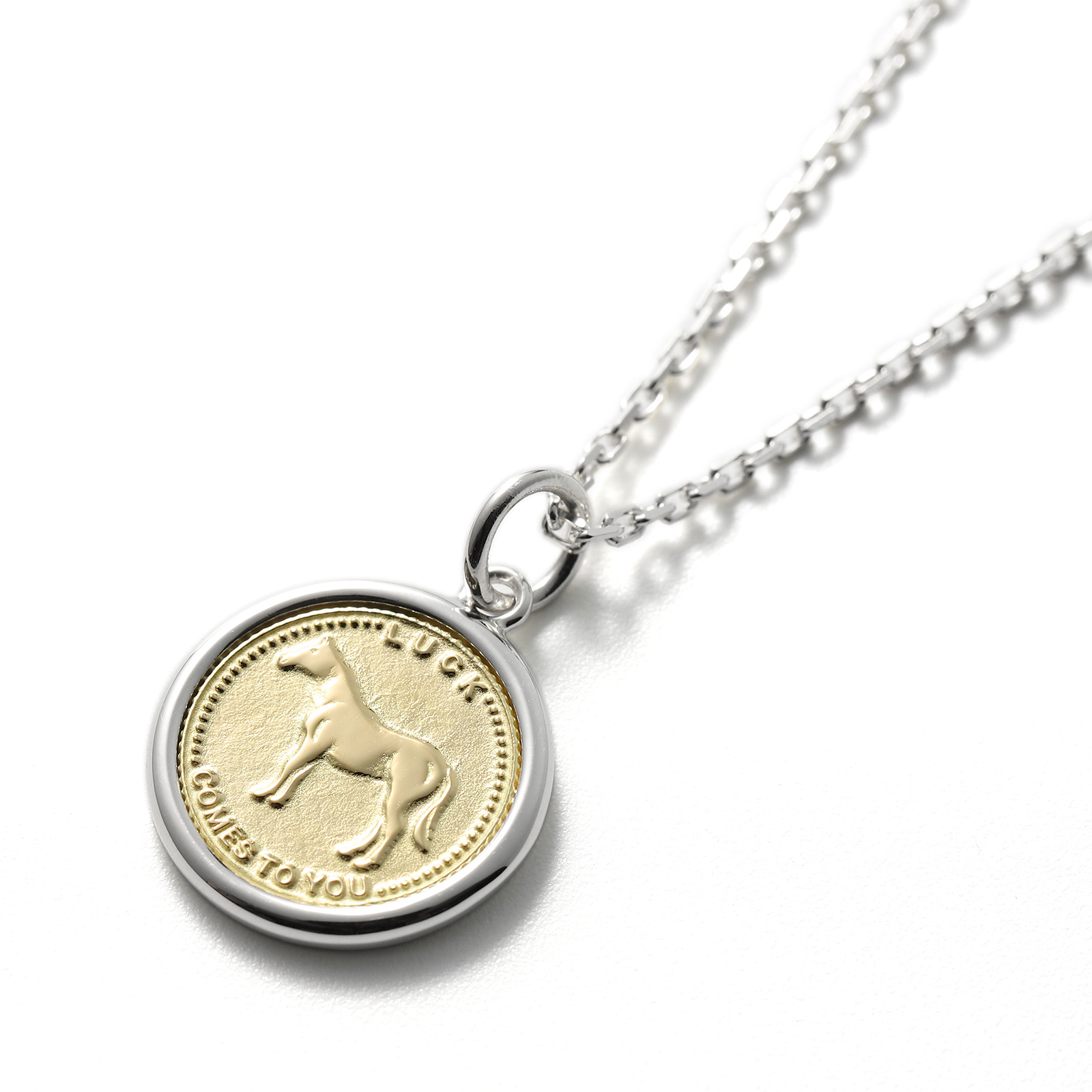 SYMPATHY OF SOUL（シンパシーオブソウル） Frame Horse Coin Pendant