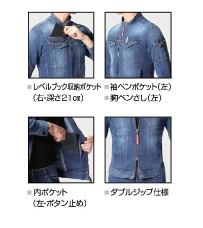 5011 BURTLE(バートル) デニムジャケット｜バートル作業服通信販売