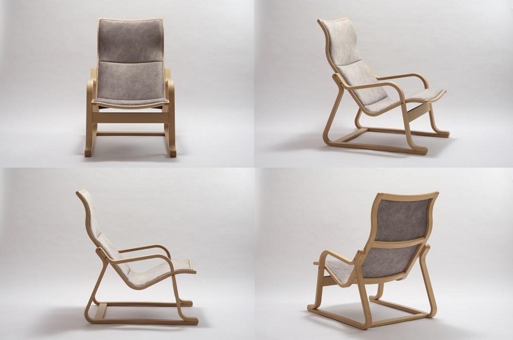 展示品□齋藤製作所□Ondaハイバックチェア＆オットマン□村澤一晃