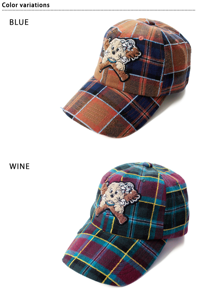 ワッペンいっこチェックキャップ GALFY 153076 ガルフィー 帽子 ユニ