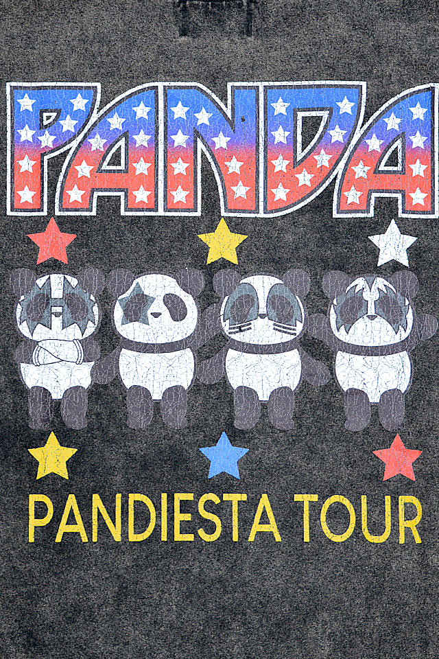 ロックパンダFrom Hell パウダー加工半袖Tシャツ PANDIESTA JAPAN