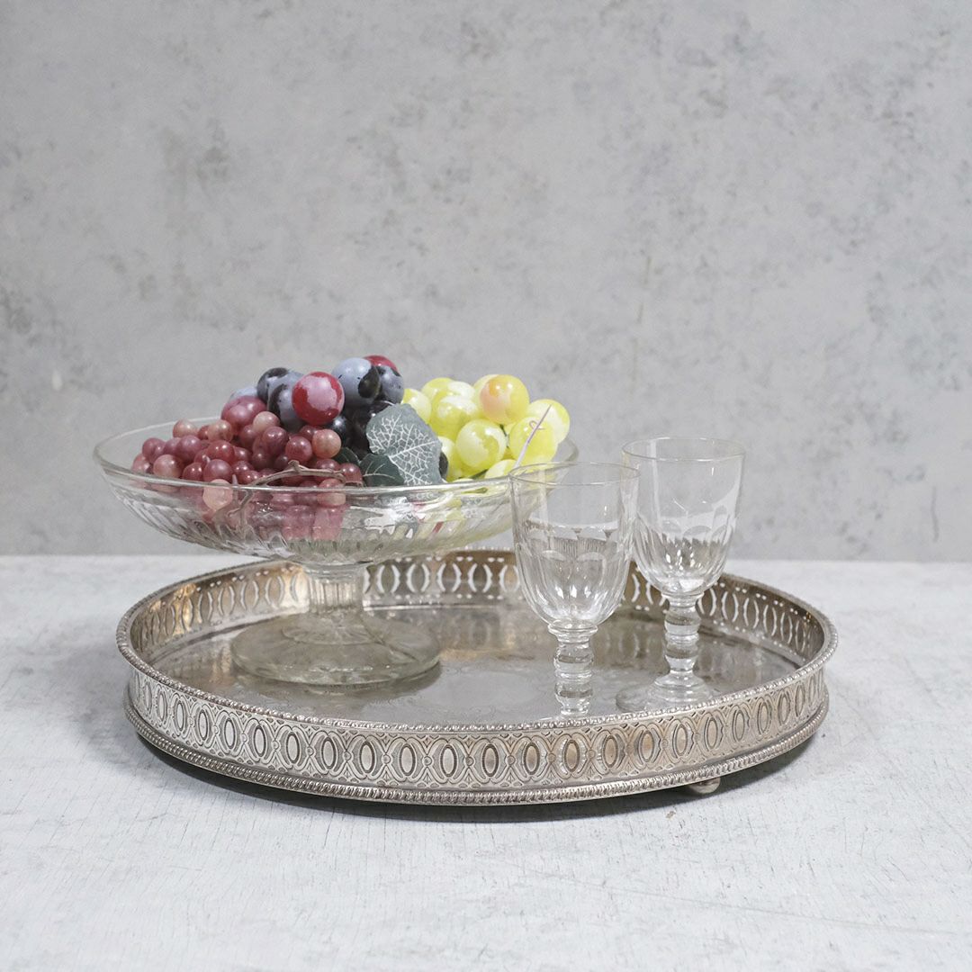 アンティーク雑貨 ヴィンテージトトレイ イギリス シルバープレート