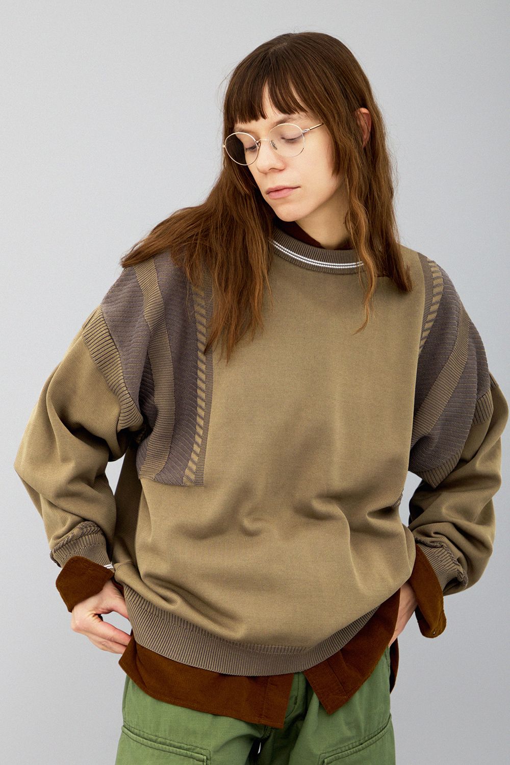 YASHIKI - 【ラスト1点】【25AW】Shimobashira Knit(BEIGE) | Salty