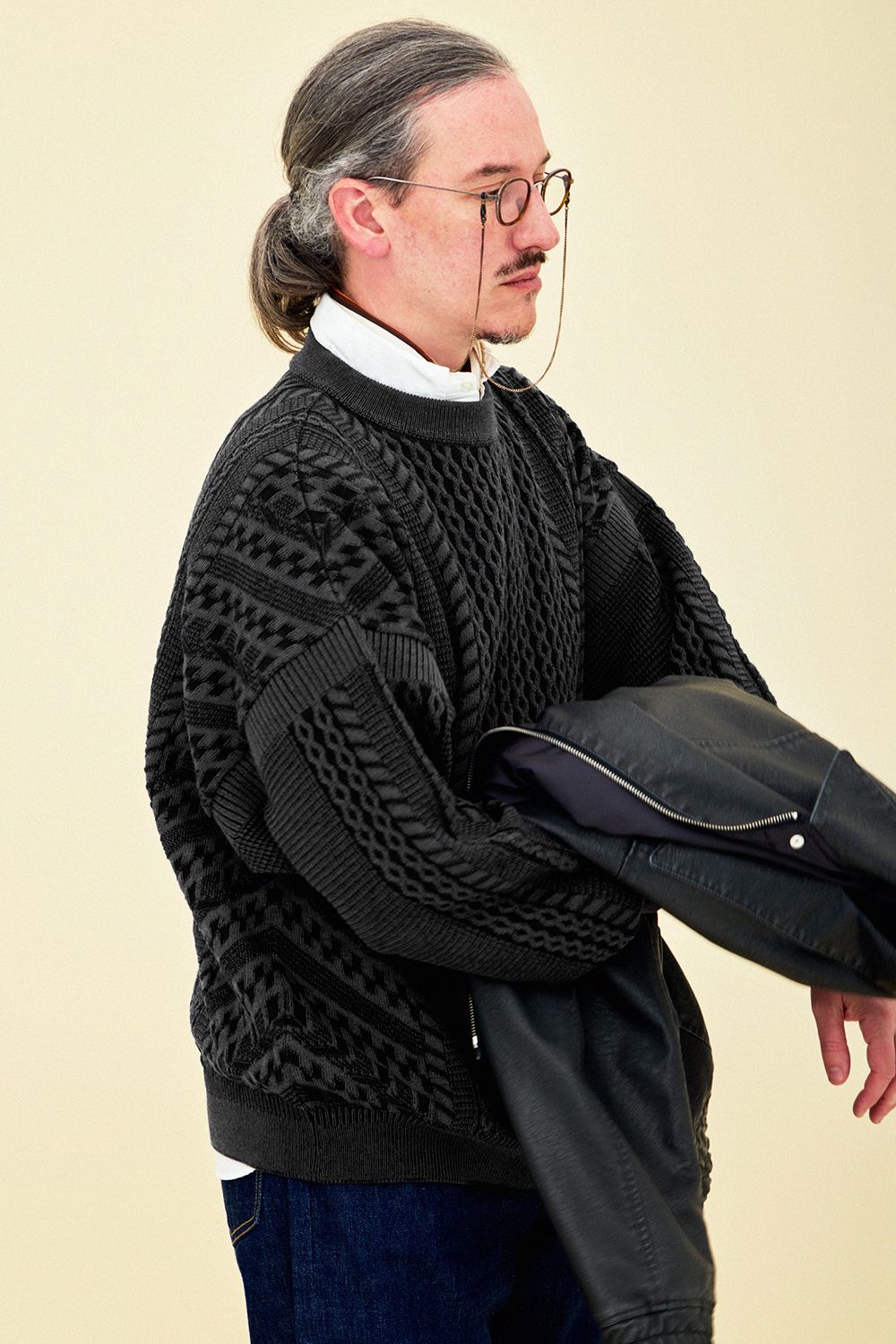 YASHIKI - 【ラスト1点】【25AW】Fubuki Knit(BLACK) | Salty