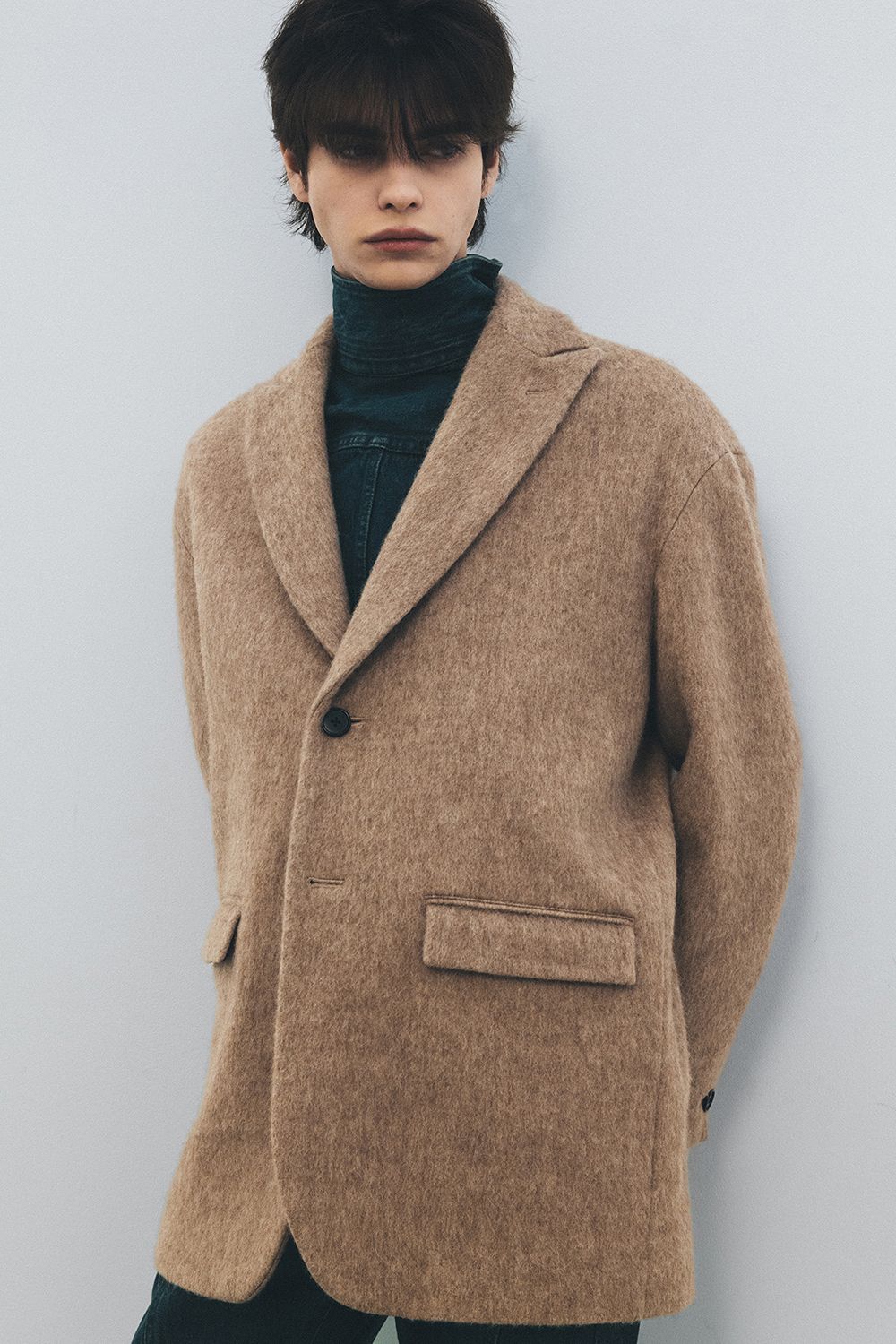 juha - 【ラスト1点】【25AW】Mohair Shaggy Long Jacket/モヘア
