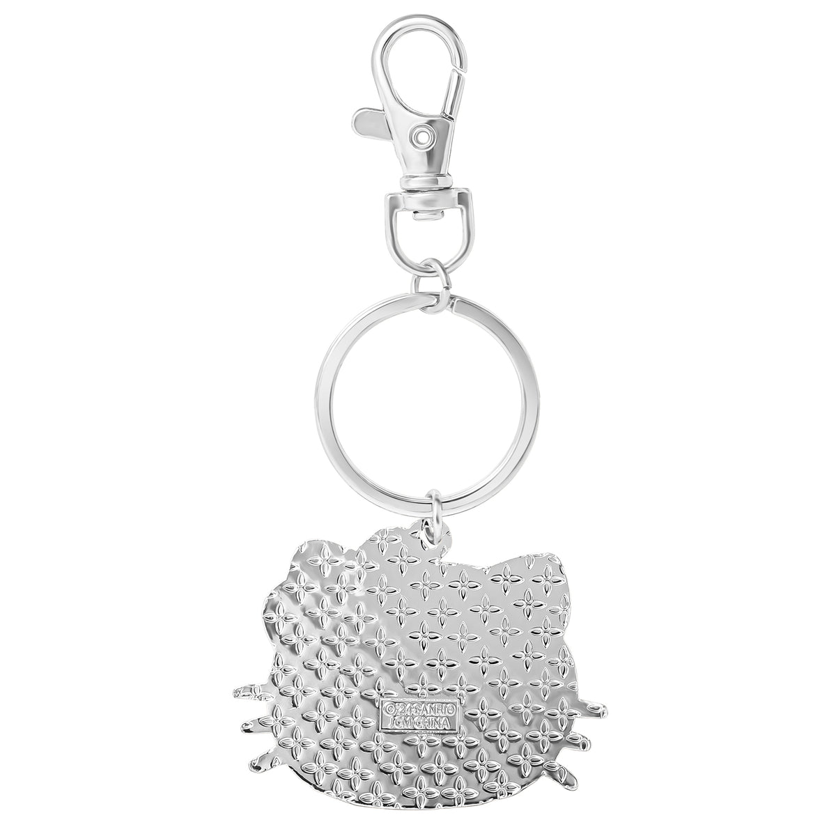 Hello Kitty Face Pave 3D Bling Keychain (Red)