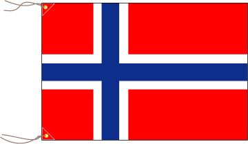 世界の国旗図鑑 - ノルウェーの国旗 スカンジナビアクロス