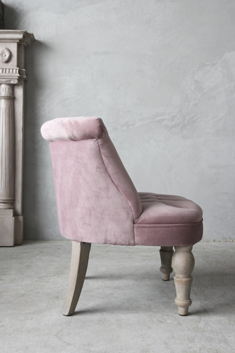 ClassicフレンチローチェアNina ピンクベルベット- サラグレース-