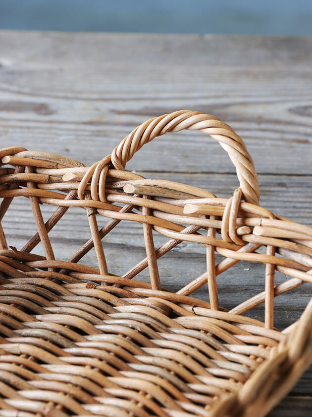 ラタンバスケットトレーAnika