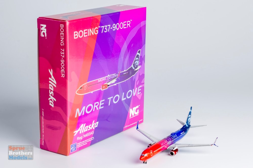 NGM79023 1:400 NG Model Alaska Airlines B737-900ER Reg #N493AS