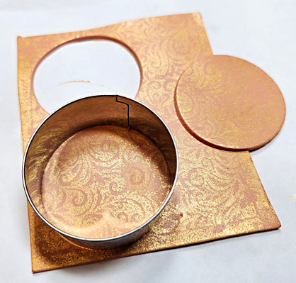 Sculpey Soufflé™ Sparkling Antique-look Brocade Earrings