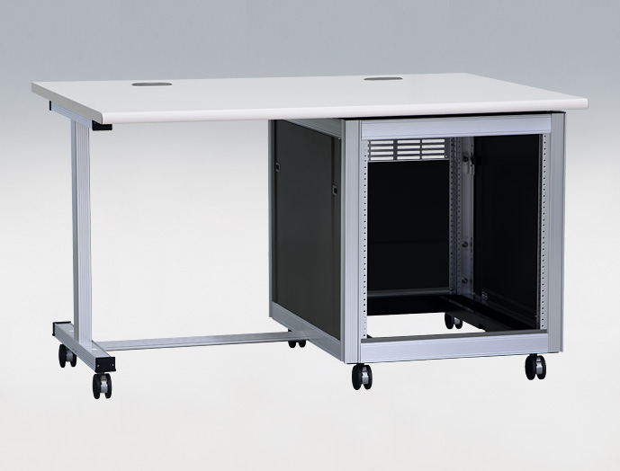 19インチマウント付デスクキャビネット Dタイプ RKDN シリーズ RKDN