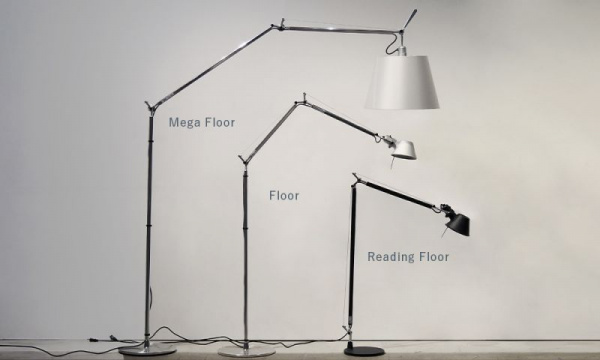 トロメオ リーディングフロアランプ / シルバー LEDArtemide