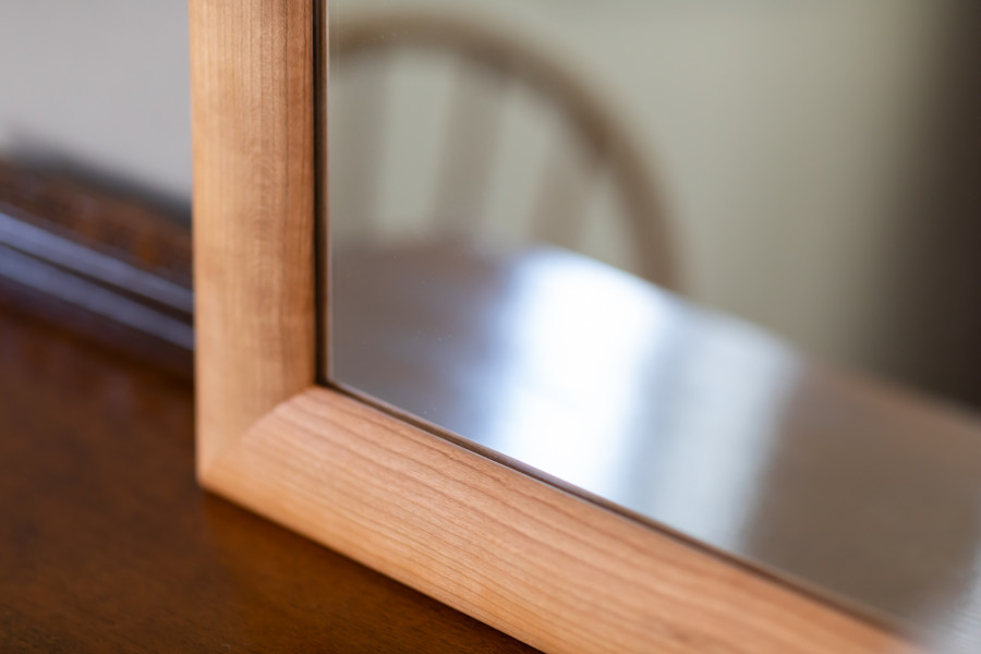 SENNOKI SOL ソル 80x180cm アメリカンチェリー材 姿見 立てかけミラー