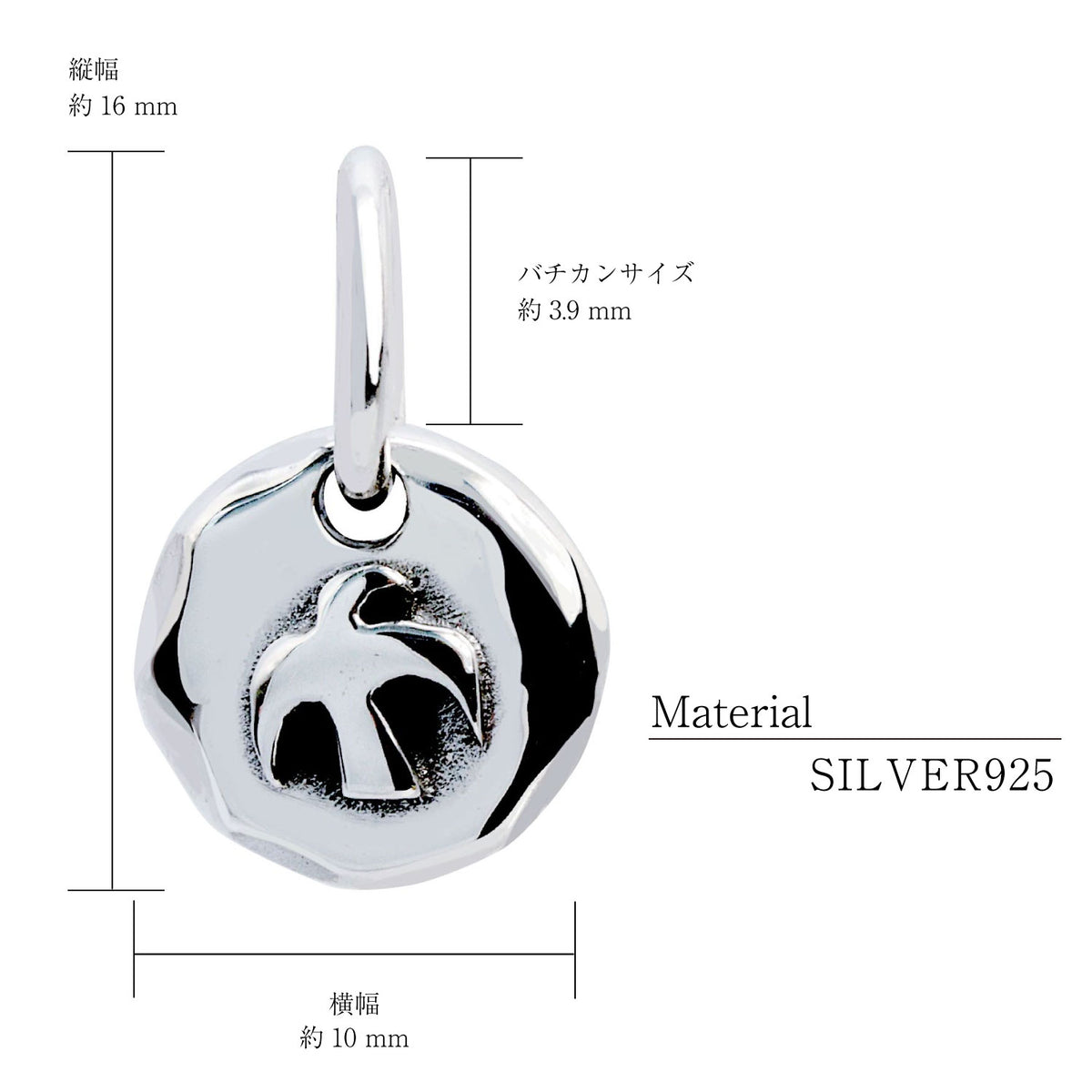 ペンダントトップ ツバメ スワロー トップのみ メンズ レディース