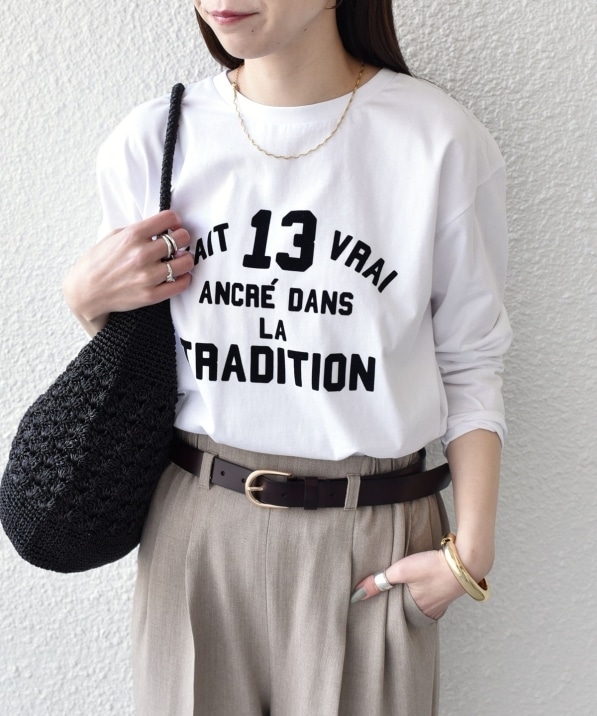 SHIPS Colors:〈洗濯機可能〉26SS フロッキー ロゴ TEE（ロンT