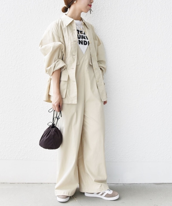 洗濯機可能〉ミリタリー 裾 ドロスト オールインワン｜ SHIPS 公式サイト