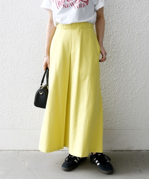 SHIPS any:〈洗濯機可能〉インレイ タック フレア スカート｜ SHIPS