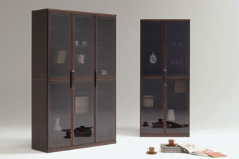 スライド本棚のパイオニア丸伸木製本棚 ブラウン 6段可動式通販生活