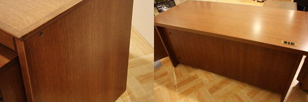 高級素材ミズナラ材の書斎机（静岡家具）【書斎家具通販】