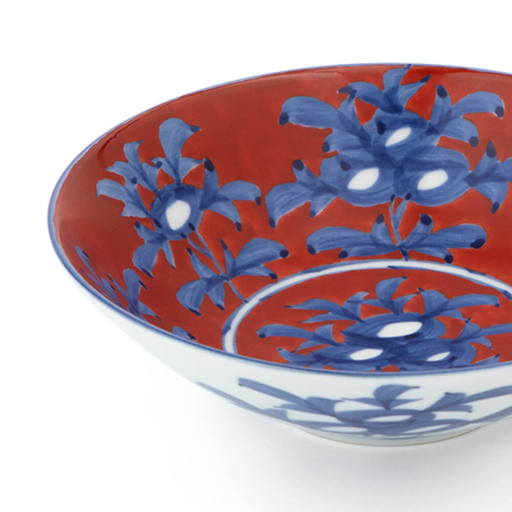 赤濃牡丹絵 鉢 ｜ 有田焼の源右衛門窯公式オンラインショップ