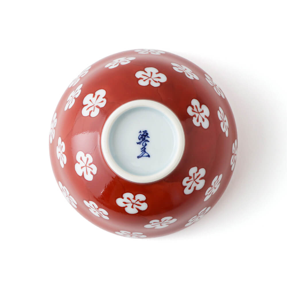 赤絵梅紋 飯碗 ｜ 有田焼の源右衛門窯公式オンラインショップ