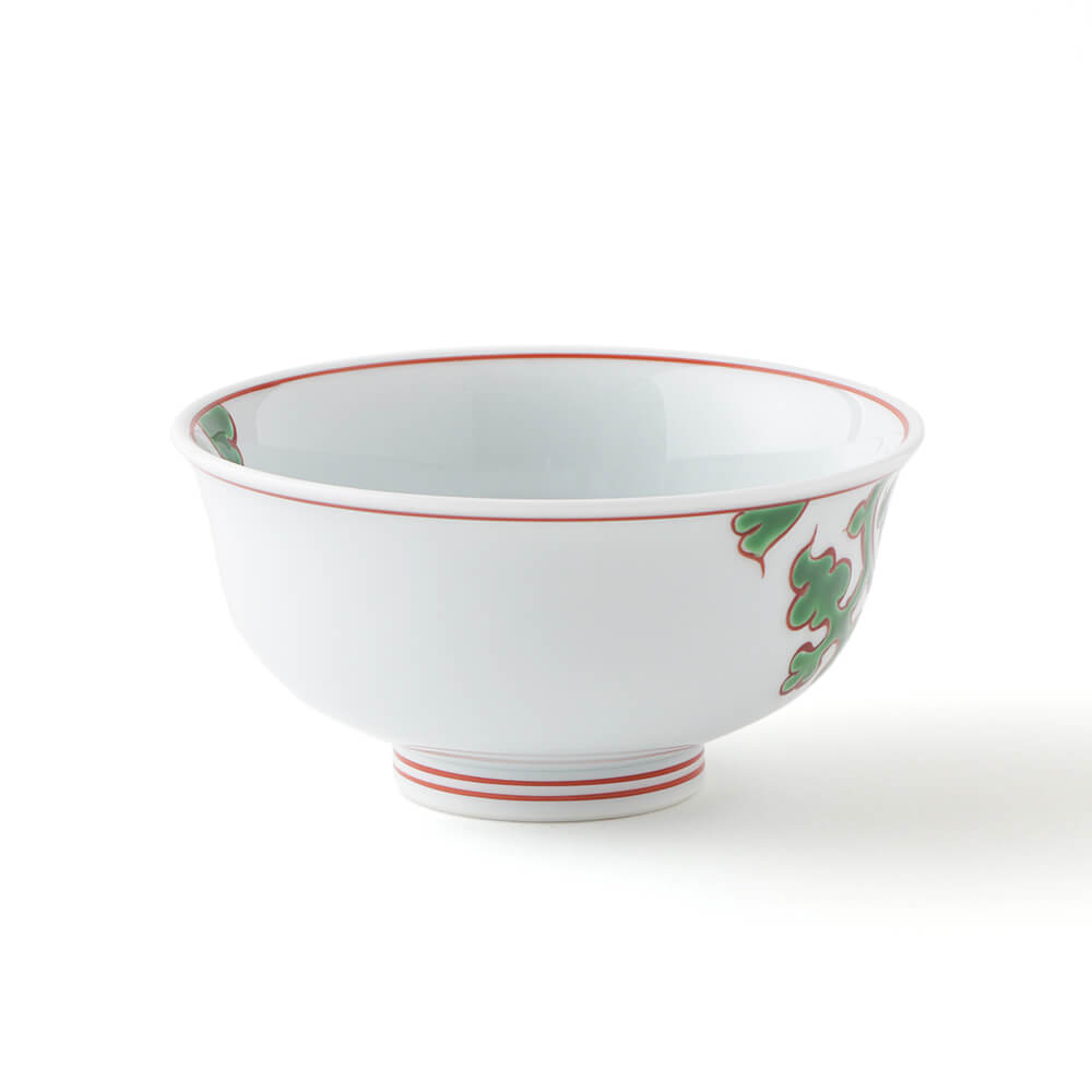 緑彩唐草文 飯碗 ｜ 有田焼の源右衛門窯公式オンラインショップ