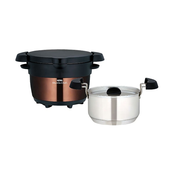 公式通販】真空保温調理器シャトルシェフ KBB-1600 クリアブラウン(CBW
