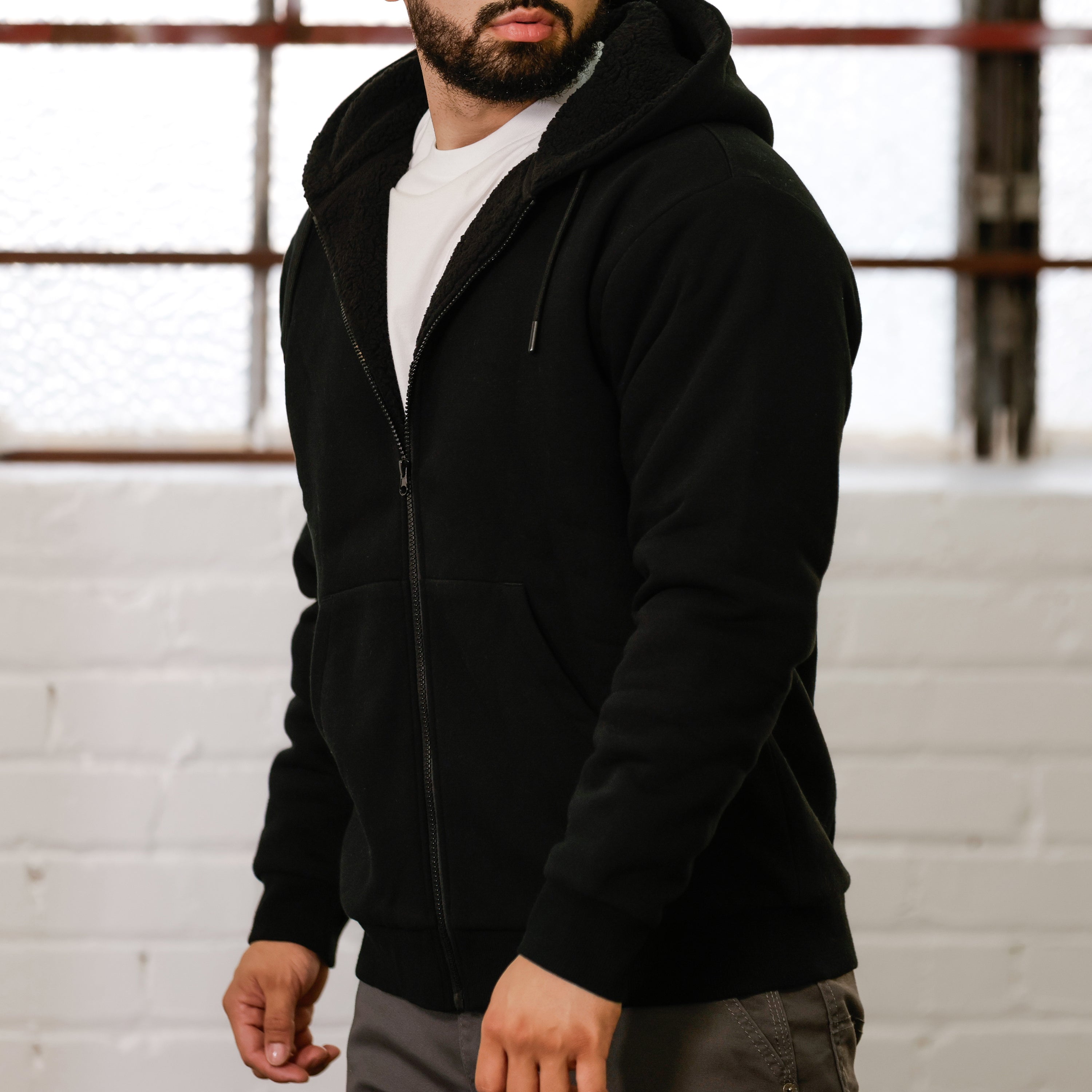 Sherpa Lined FZ Hoody - Mens – ShopWSS