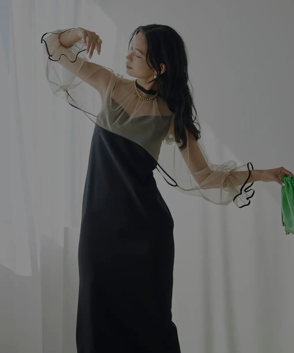 そのまま購入可能】【Sサイズ】MANY WAY AIRY VEIL DRESS Ameri