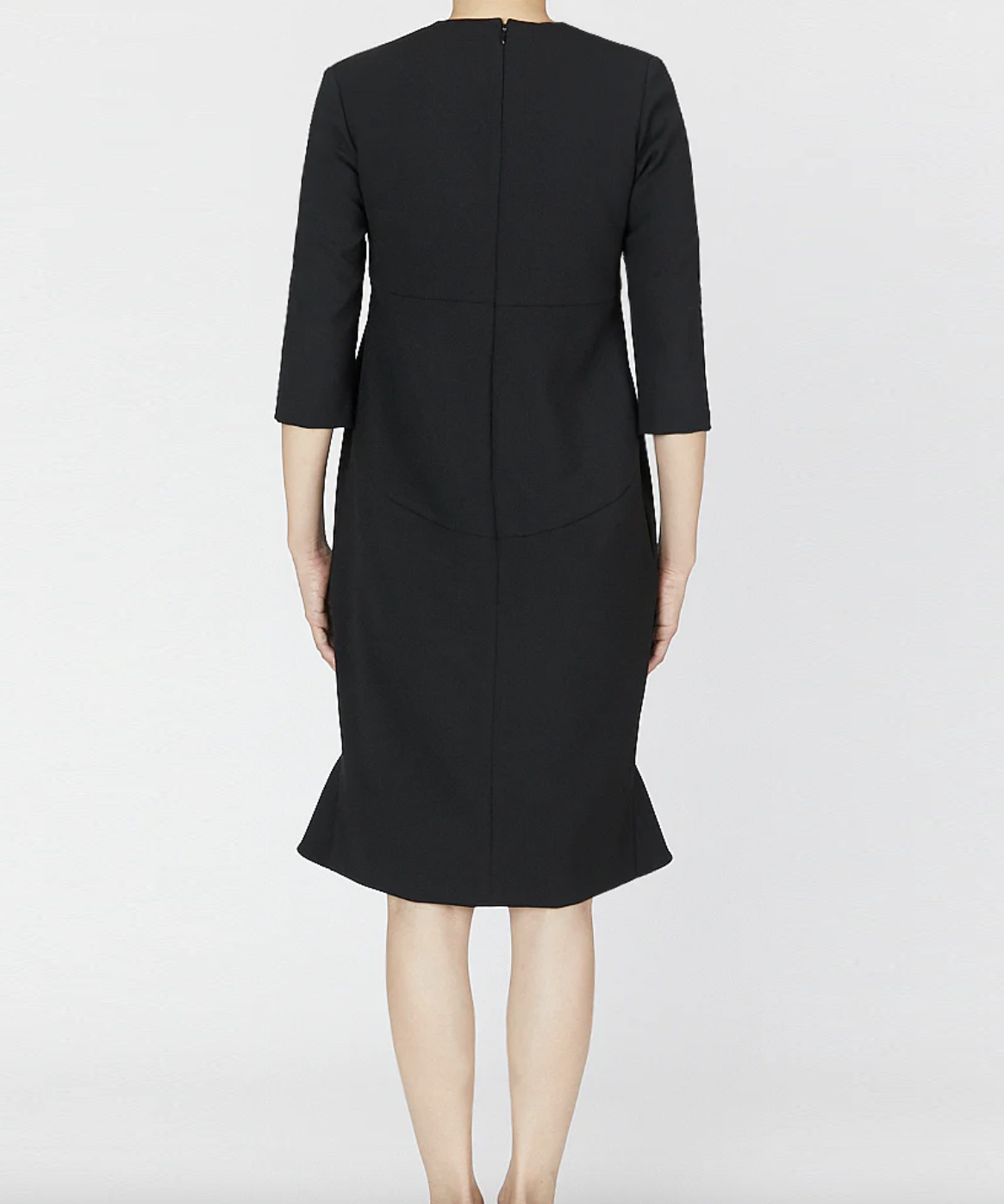 38サイズ】ペプラムロングスリーブパールドレス YOKO CHAN（ヨーコ