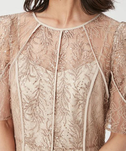 1サイズ】リーフレースパイピングドレス FRAY I.D（フレイアイディー