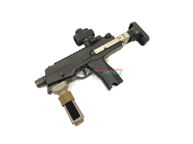 Airsoft Artisan] B&T Type MP9/TP9 Retractable Stock [DE] – SIXmm (6mm)