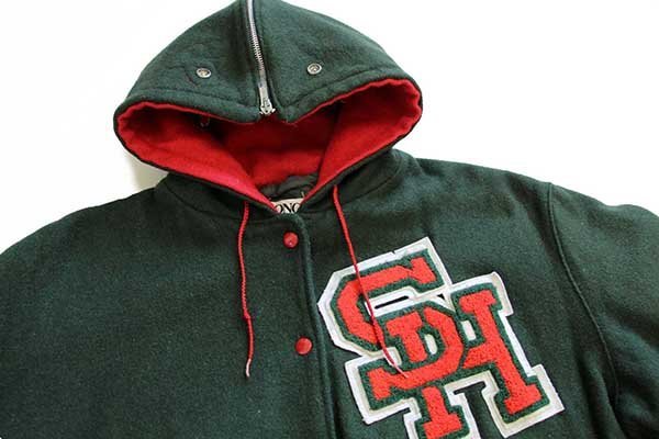 90s DeLONGデロング パッチ付き セーラーカラー メルトン ウール