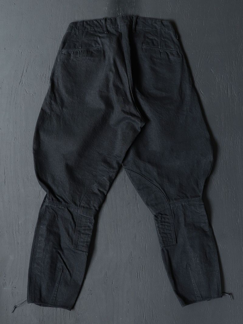 BLACK SIGN - BLACK DENIM SHERIFF BREECHES (DEEP BLACK) | SKANDA
