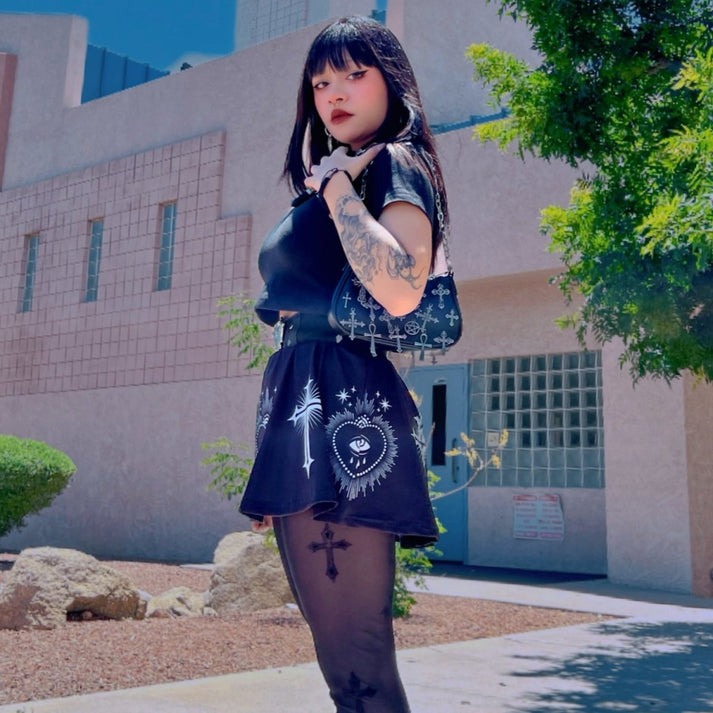 Sacred Heart Eye And Cross / スカート【TOO FAST】 | Spider Rock Web