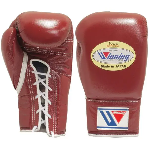 ウイニング(WINNING) ボクシンググローブ プロ試合用 8オンス ひも式