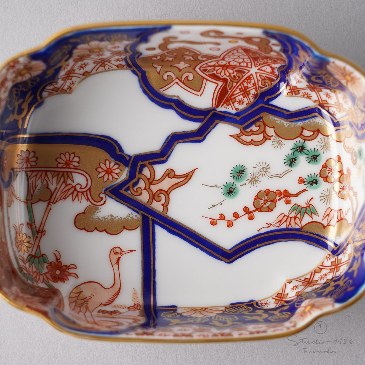 有田焼 染錦金彩 松竹梅鶴絵 小付 9.5cm 其泉窯の通販｜Studio1156